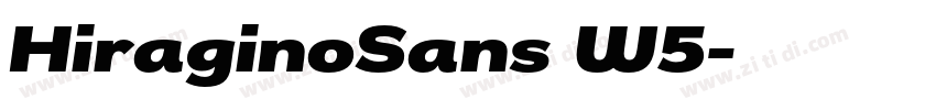 HiraginoSans W5字体转换 HiraginoSans W5字体转换